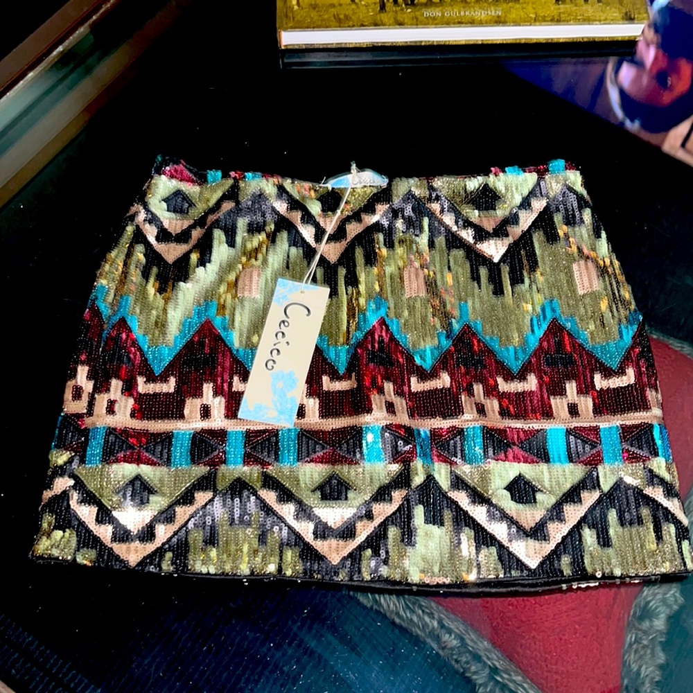 Sequined Mini skirt
